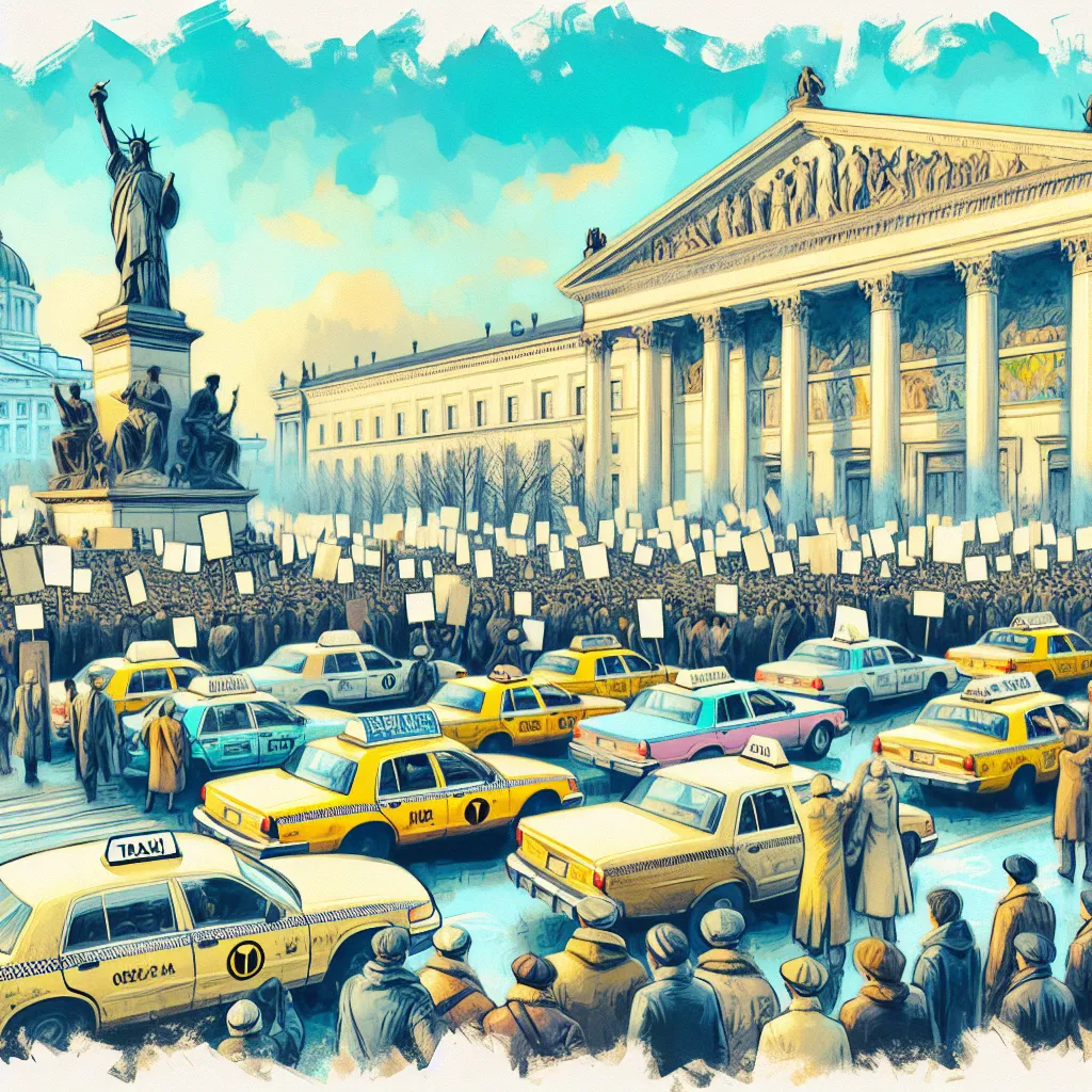 Budapester Taxi-Protest fordert Steuerreform und Regulierung